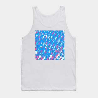 Pink on blue Tank Top